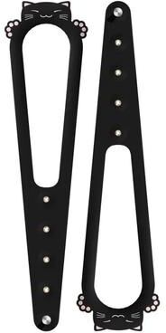 Inspired Finds Adjustable Cat Door Latch Strap Keep Dogs Out Flexible Pet Door Stopper black