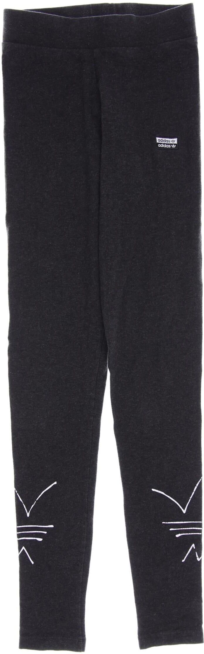Adidas Originals Damen Stoffhose, Grau, Gr. EU 30 (IT 36), Baumwolle / Elasthan - Second Hand