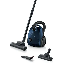 Bosch Hausgeräte Serie 2 BGBS2BU1T Staubsauger Zylinder-Vakuum Trocken Staubbeutel, Staubsauger, Blau