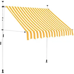 vidaXL, Markise, Gaxonas (weisser Rahmen) (1.50 m)