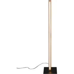 LED-Stehleuchte Bellari Schwarz/Eiche max. 20 Watt