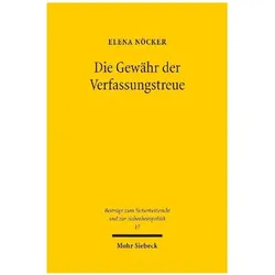 Die Gewhr der Verfassungstreue, Fachbücher von Elena Nöcker