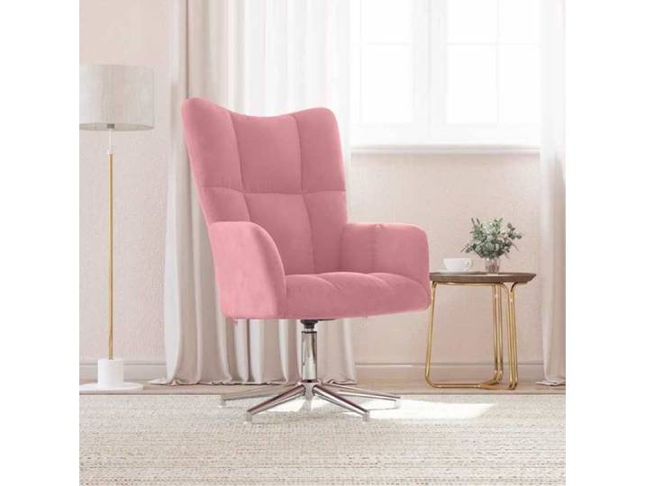 Chaise de relaxation - 1 place - décoration intérieure - Rose Velours_2742