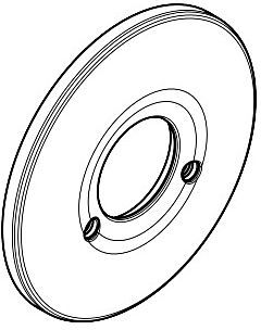Hansgrohe Rosette Brausenmischer Unterputz 96555000 Export chrom
