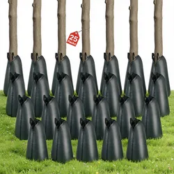 VEVOR Baumbewässerungssack 75,7L 25er-Pack, PE-Bewässerungsbeutel mit Reißverschluss, Wassersack für Bäume zur 3–4 Stunden Bewässerung, Bewässerungssack, Bewässerungssystem für Sommer