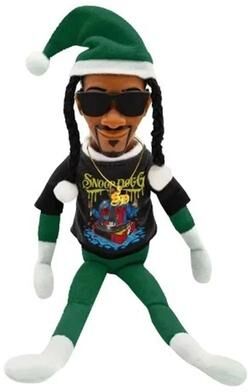 Uplift Picks Snoop On A Stoop Christmas Plush Elf Doll Shelf Decor green no Box