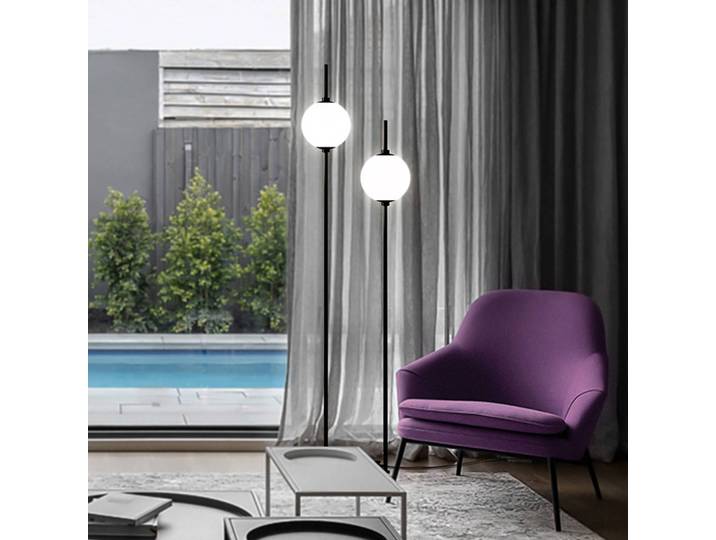 Maytoni LED Stehlampe The Sixth Sense, schwarz, für Wohn- / Esszimmer, Metall, Modern, LED Stehlampe