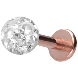 Titan Labret mit Innengewinde EPOXY-KUGEL