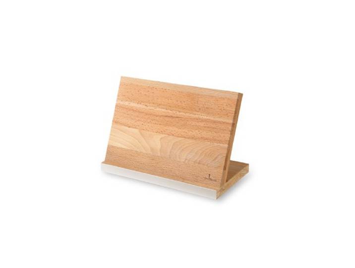 dreiBaum Magnet-Messerblock mit Aluleiste aus Kernbuche