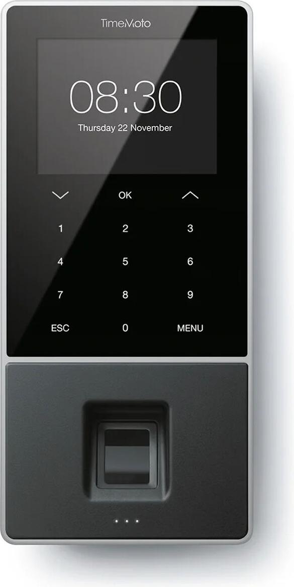 Safescan TM-828 SC, Schwarz, Fingerabdruck, Passwort, Näherungskarte, Smart card, TFT, 8,89 cm (3.5"), 1,2 GHz, 128 MB