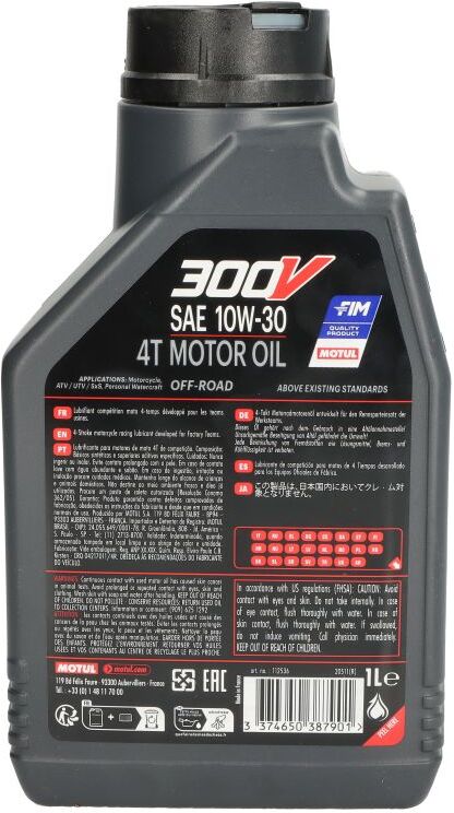 Motoröl 4T MOTUL 112536 300VROFF 10W30 1L