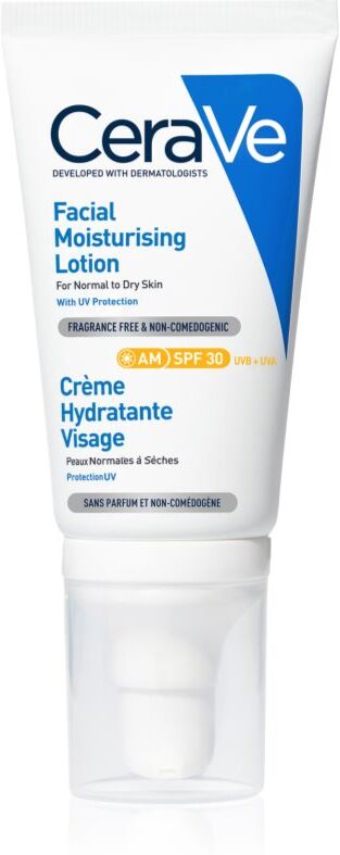 CeraVe Moisturizers feuchtigkeitsspendende Gesichtscreme für normale und trockene Haut SPF 30 52 ml