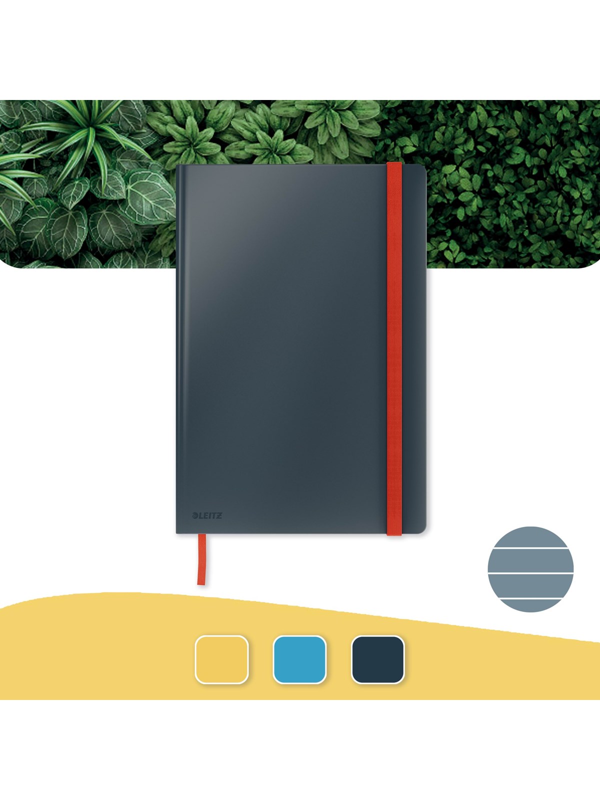Leitz Cosy Notizbuch B5 liniert, Hardcover Samtgrau