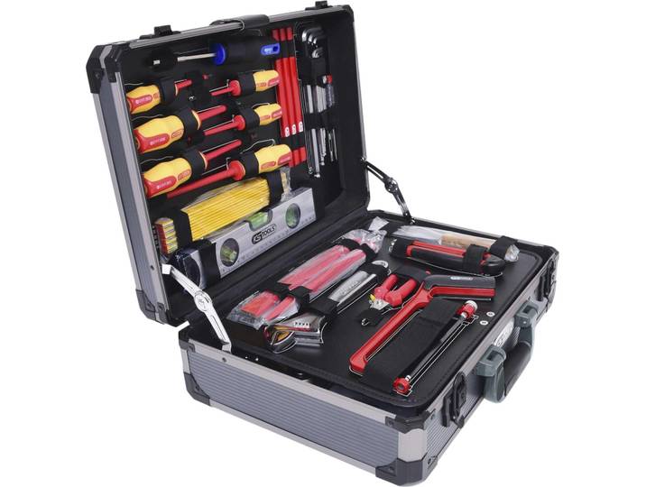 KS Tools Coffret d'outils d'électricien 1/4\ + 1/2\, 128 pièces