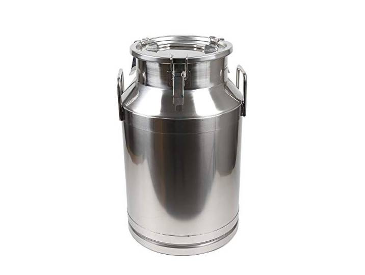 Milchkanne Edelstahl 40L Fermenter Luftdichten Transportkanne Kanne Milchtransporteimer mit Versiegeltem Deckel & Tragebügel, Molkerei Milch Kanne zum Transport oder zur Aufbewahrung