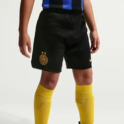 NIKE Inter Mailand Stadium Dri-FIT Heimshorts Kinder 010 - black/university gold L (147-158 cm)