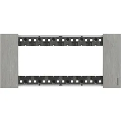 Legrand KA4806ZG LivingNow Abdeckrahmen 6-modulig in der Farbausführung Steel