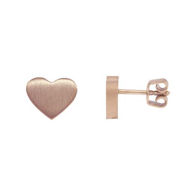 Paar Ohrstecker TITANIA "Titanohrstecker", rosa (roségoldfarben), Ohrringe, Damen, Titan
