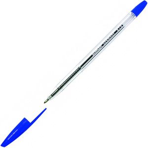 Stanger Kugelschreiber B1.0, Gehäuse transparent, Schreibfarbe blau
