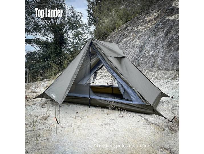 Tente de randonnée ultralégère pour 1 à 2 personnes, installation de poteau de Trekking, tente de Camping étanche, randonnée, voyage en plein air, tente simple, tente Solo