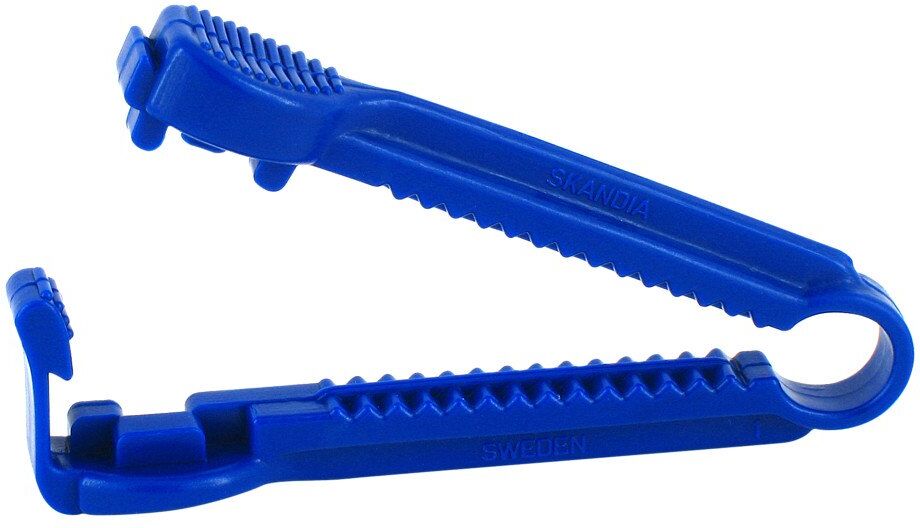 Katheter Klemme blau Kunststoff