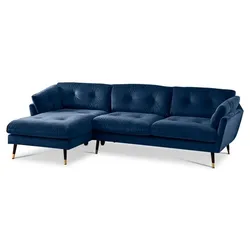 BOOOM Ecksofa Japan Stoff Dark Blue