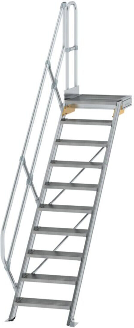 MUNK Aluminium-Treppe Plattform 45° 10 Stufen (600430)