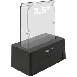 Delock 63958 (USB-C, 1 Port), Dockingstation + USB Hub, Schwarz