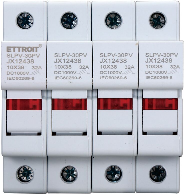 Ettroit Portafusibile Cilindrico Din 4p 10 X 38 Mm  Jx12438