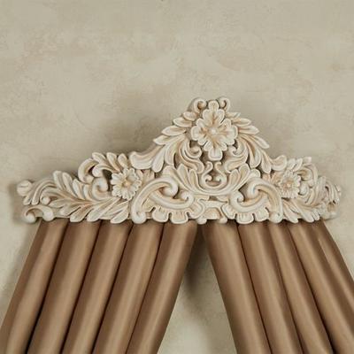Touch of Class Izabella Wall Teester Bed Crown Antique Ivory , Antique Ivory