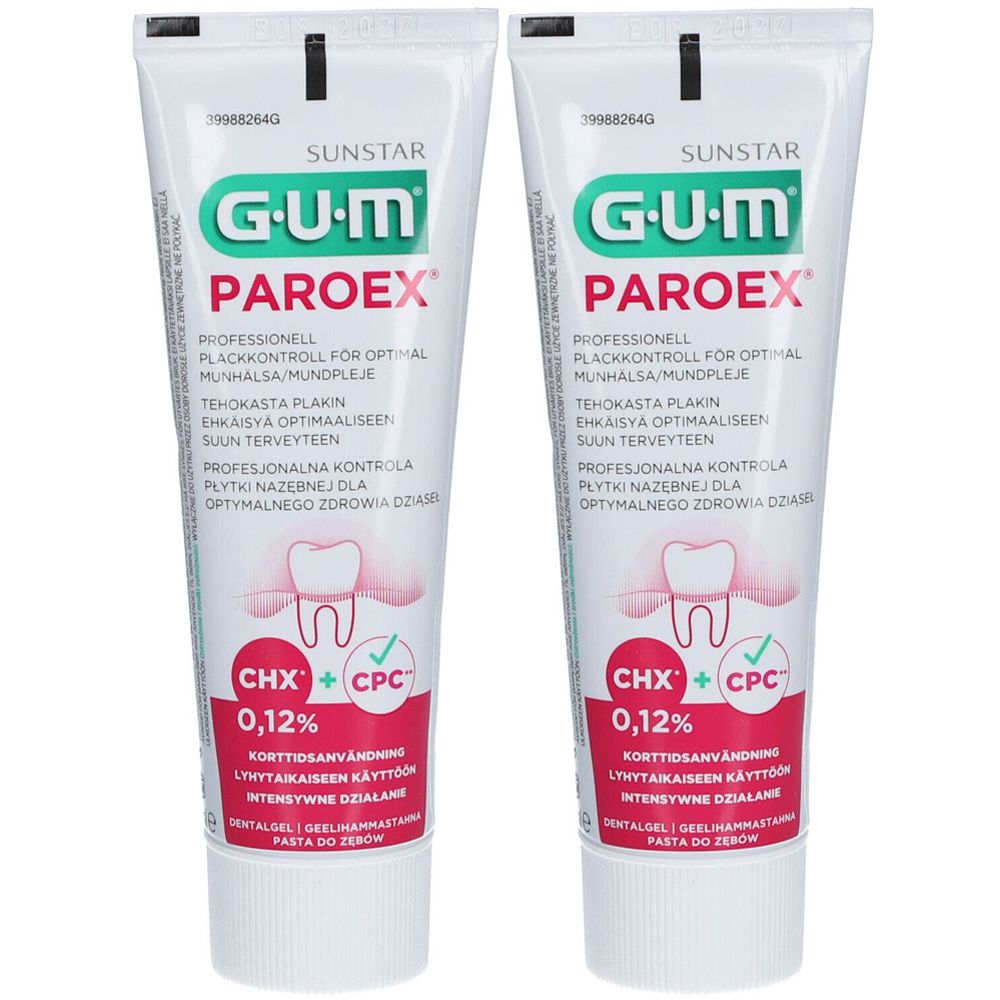 GUM Paroex 0.12% CHX GEL x2 2x75 ml Zahngel