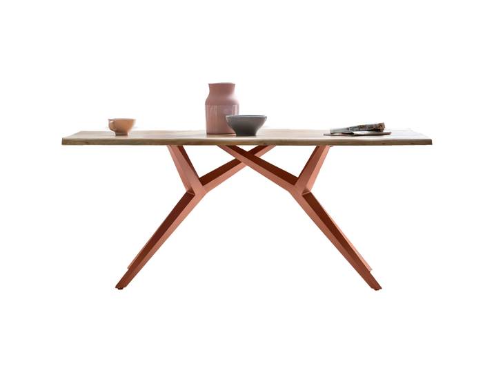 Esstisch Gordon Wildeiche natur Massivholz B 220 T 100 cm - Esstisch