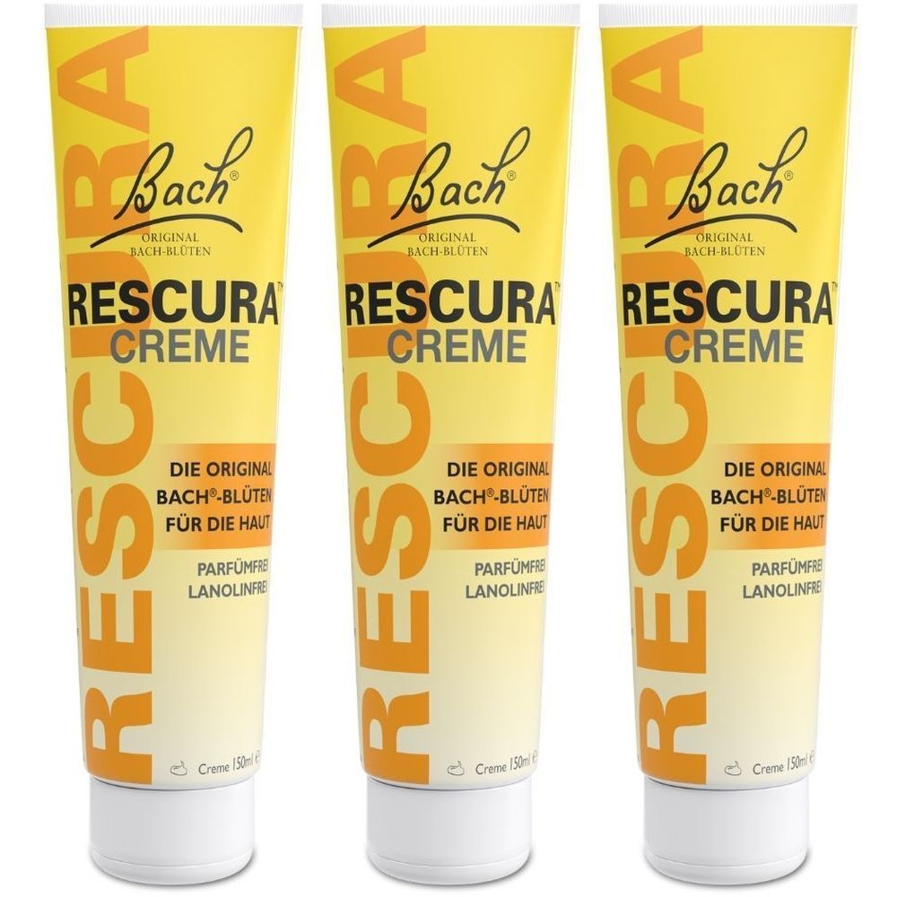 Bachblüten Original Rescura Creme 3x 3x150 ml