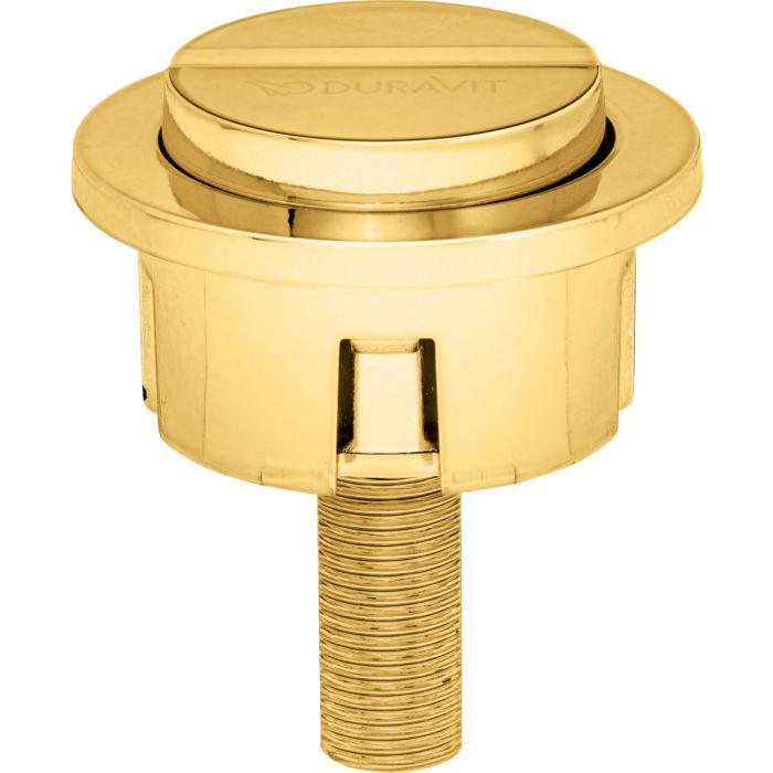 Duravit Drücker Spülkästen 0074613400 Dual Flush, 2-Mengen Spülung, Gold poliert