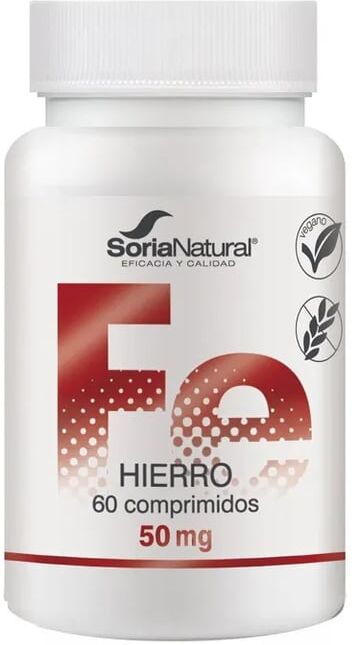 Soria Natural Ferro 50 mg 60 Tabs