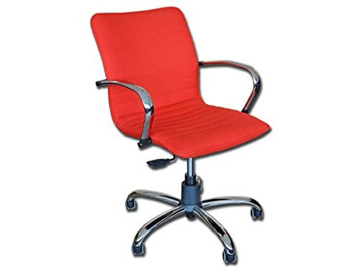 GiMa 45124 Stuhl Elite Rückenlehne, Stoff, Rot, 1 Stück