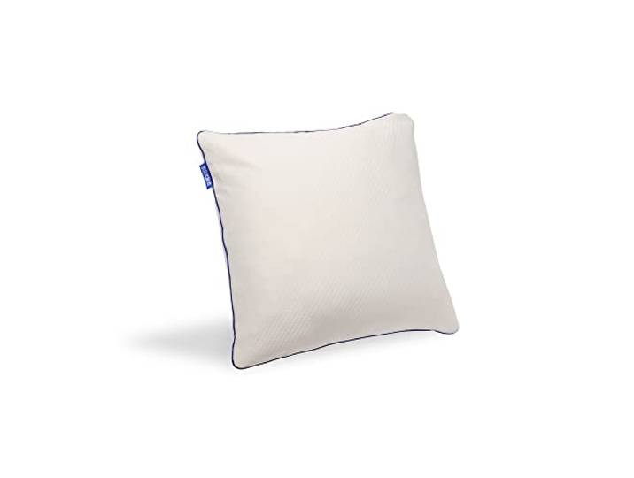 Bleu Calin Oreiller Mémoire de Forme Mixte Premium - Confort sur Mesure Ouverture zippée - déhoussable - Enveloppe 100% Coton -65x65cm