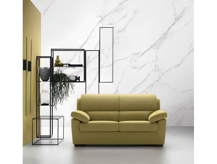 Xlmoebel 2-Sitzer Modernes Sofa Italien Textil Holzrahmen für Wohnzimmer, Sofa 1 Teile, Made in Europa