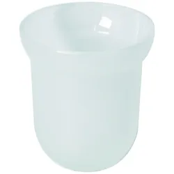 Bravat Tropfschale für WC-Bürstengarnitur Metasoft - Glas, mineralweiß