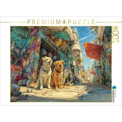 CALVENDO Puzzle Bunte Stadt | 1000 Teile Lege-Größe 64x48cm Foto-Puzzle für glückliche Stunden