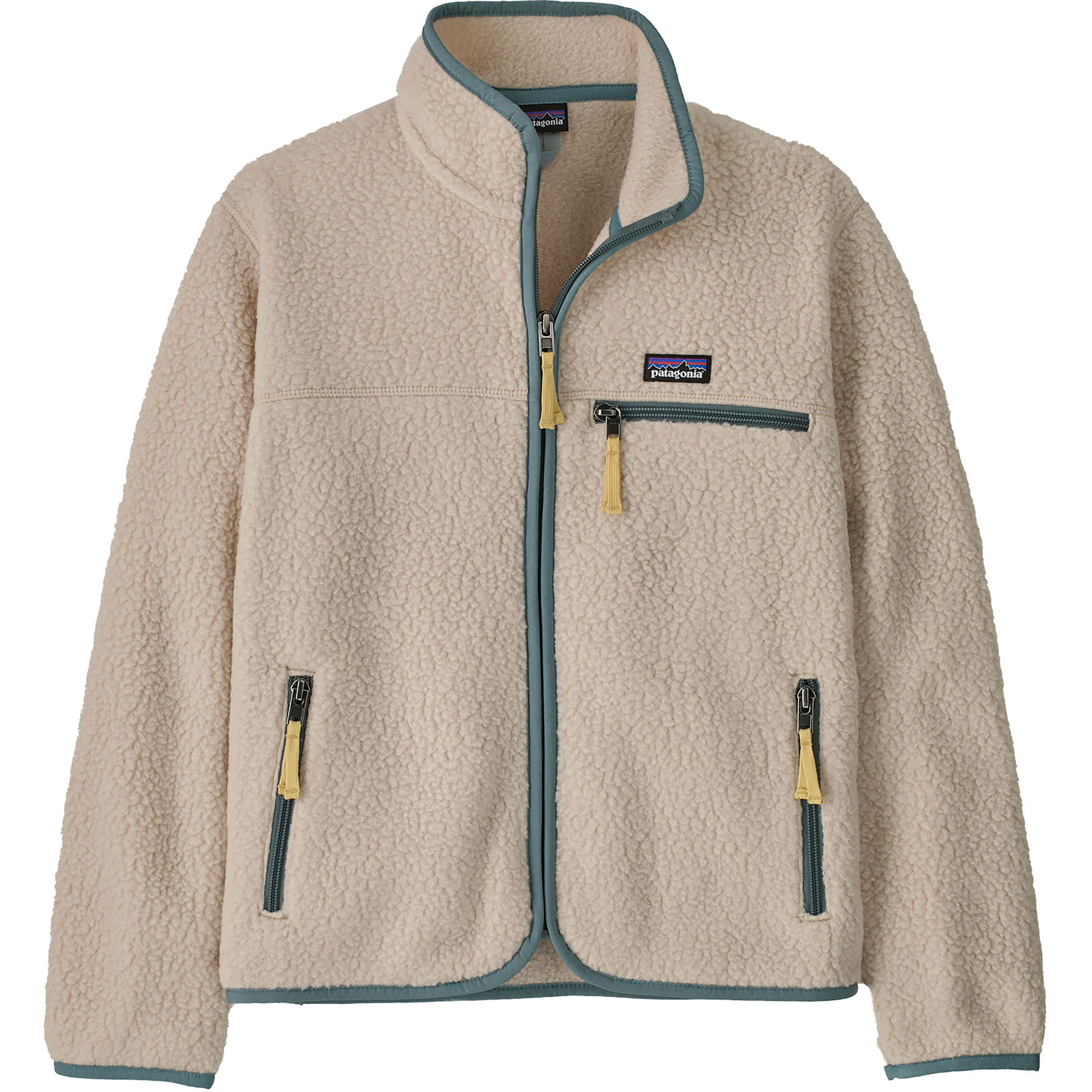 Patagonia K's Retro Pile Kinder Fleecejacke beige Größe 118 Lifestyle Schnell trocknend Pertex