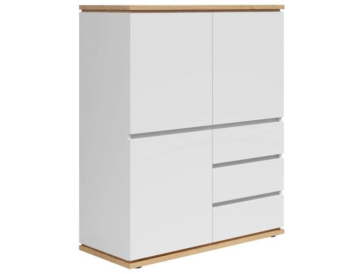 XORA Highboard YAMAEL, Weiß, Holznachbildung