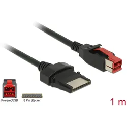 DELOCK PoweredUSB Kabel 24V St > 8Pin St 1.0m