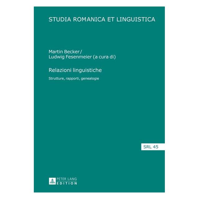 Peter Lang Relazioni linguistiche (Italienisch, Hardcover, Elmar Schafroth, Ludwig Fesenmeier, Martin Becker) (67838071)