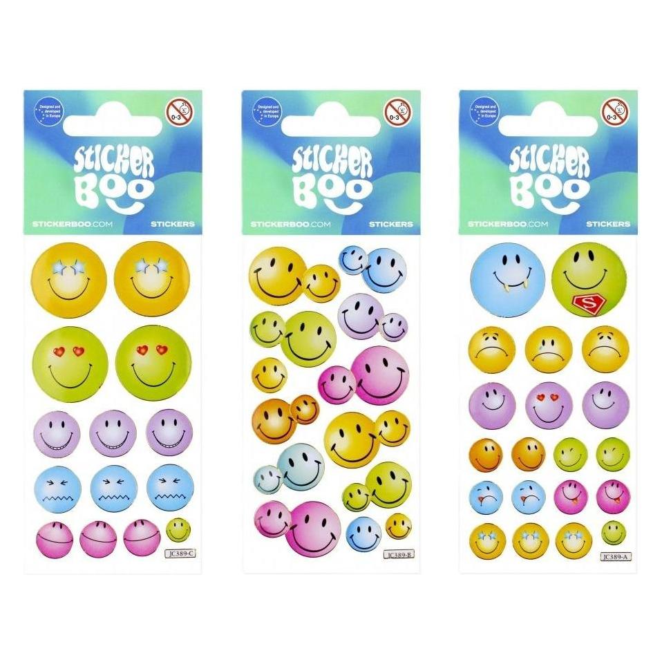 Starpak Aufkleber BOO silber Emoji-Aufkleber 2 (1 Sticker) (41950300)