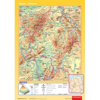 Hessen, Posterkarte, Zubehör von , Westermann Schulbuchverlag, 978-3-14-303033-2