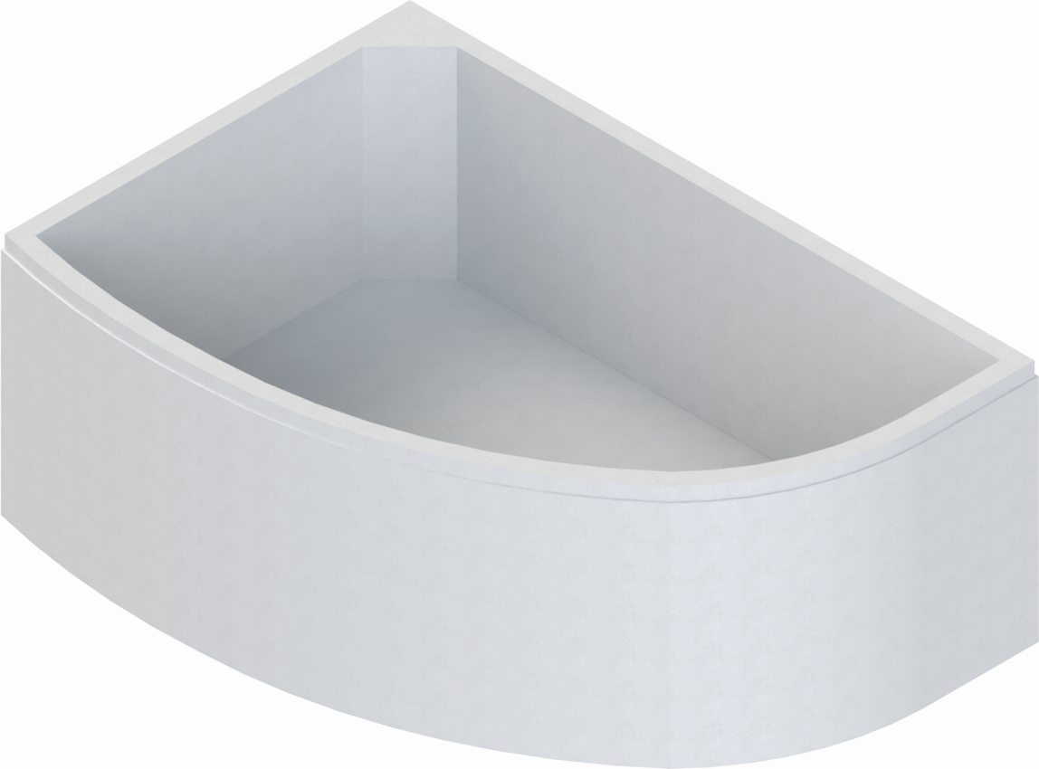 Schedel Keramag Renova Nr.1 support de baignoire d'angle SW13042 150x100cm, droit, affleurant, hauteur 57cm