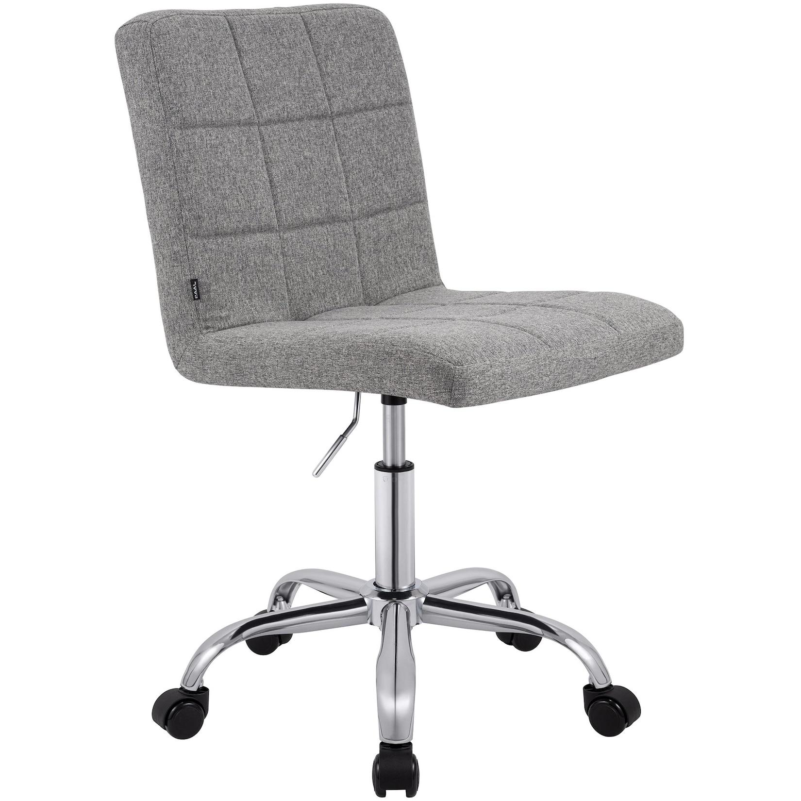 CLP Arbeitshocker Darfield Stoff Farbe: grau, Material: Stoff