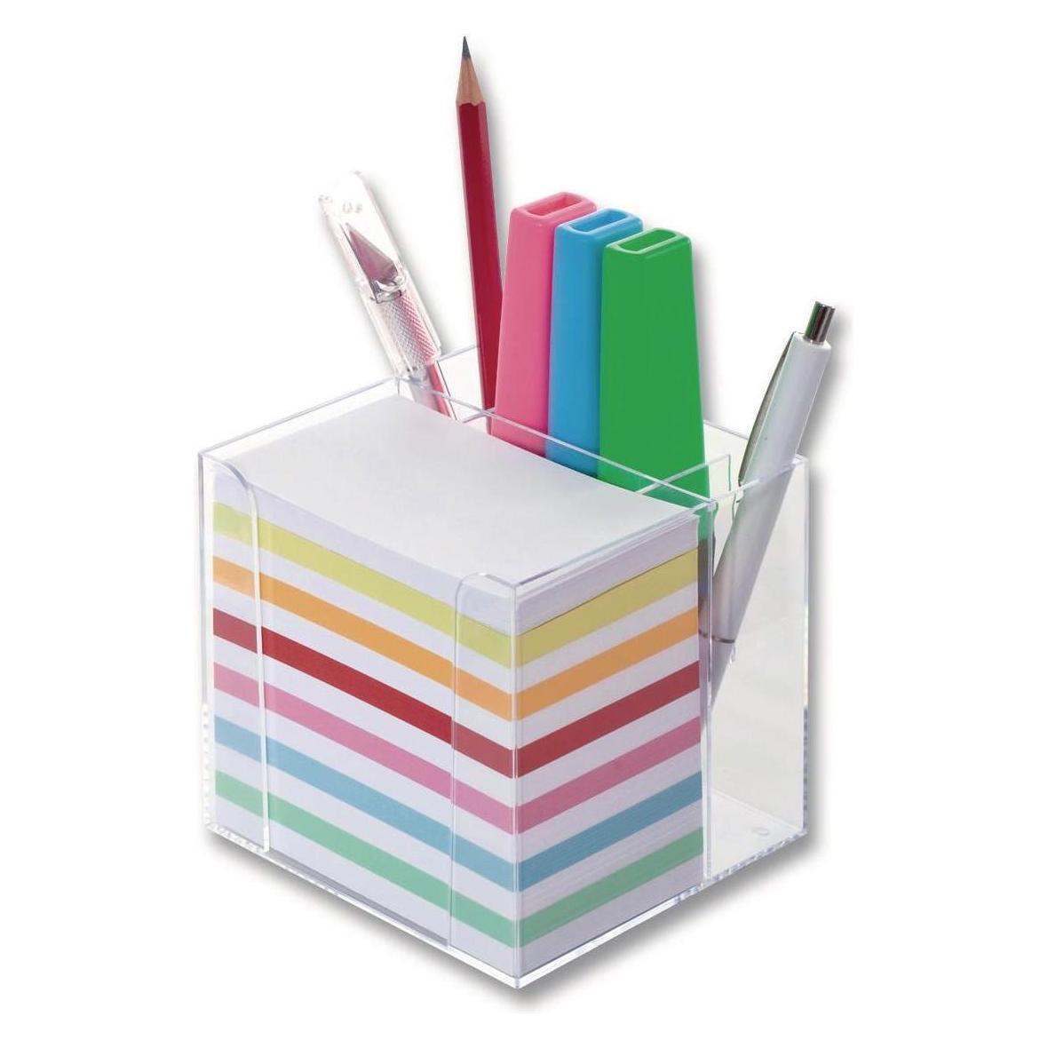 Folia Zettelbox mit Stiftehalter (95 x 95 mm) (9905)