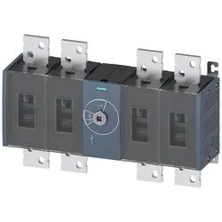 Siemens 3KD5640-0RE20-0 Lasttrennschalter 2000A, Baugr. 5, 4-polig Frontantrieb mittig Grundgerät 3KD56400RE200